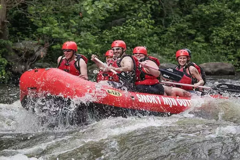 people on a rafting trip