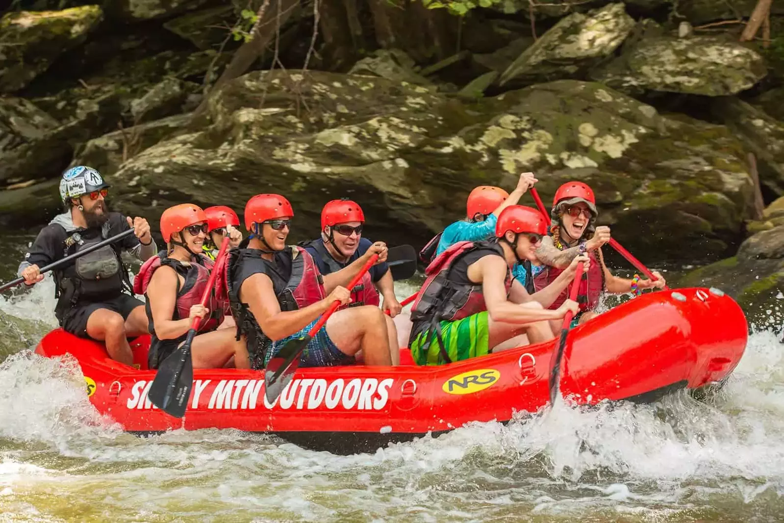 full raft on Upper River Rafting trip