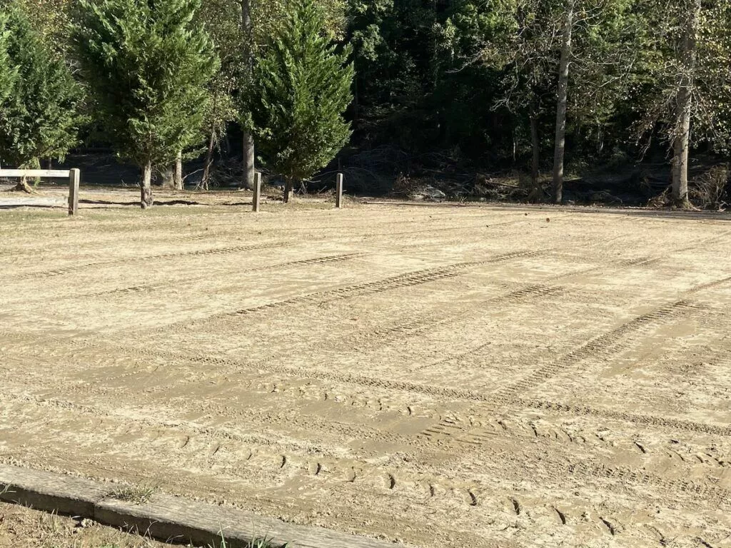 construction at rafting outpost