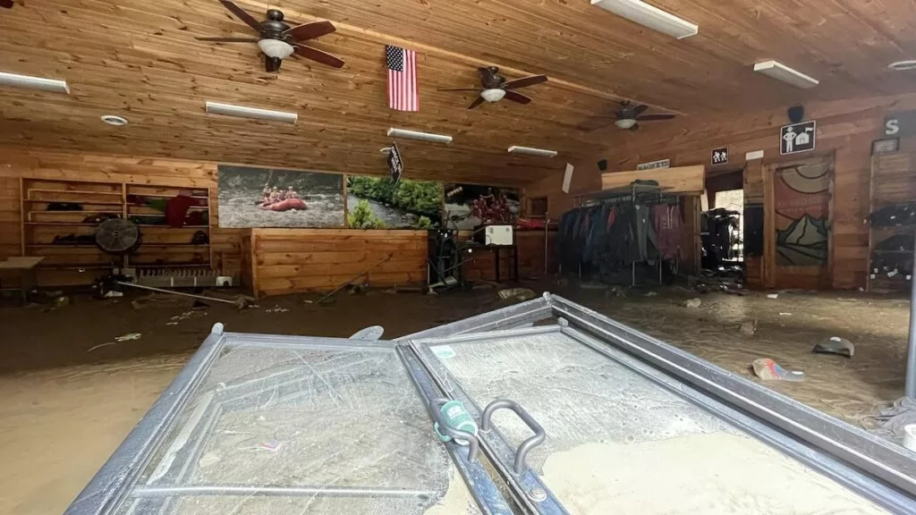 damage inside SMO office