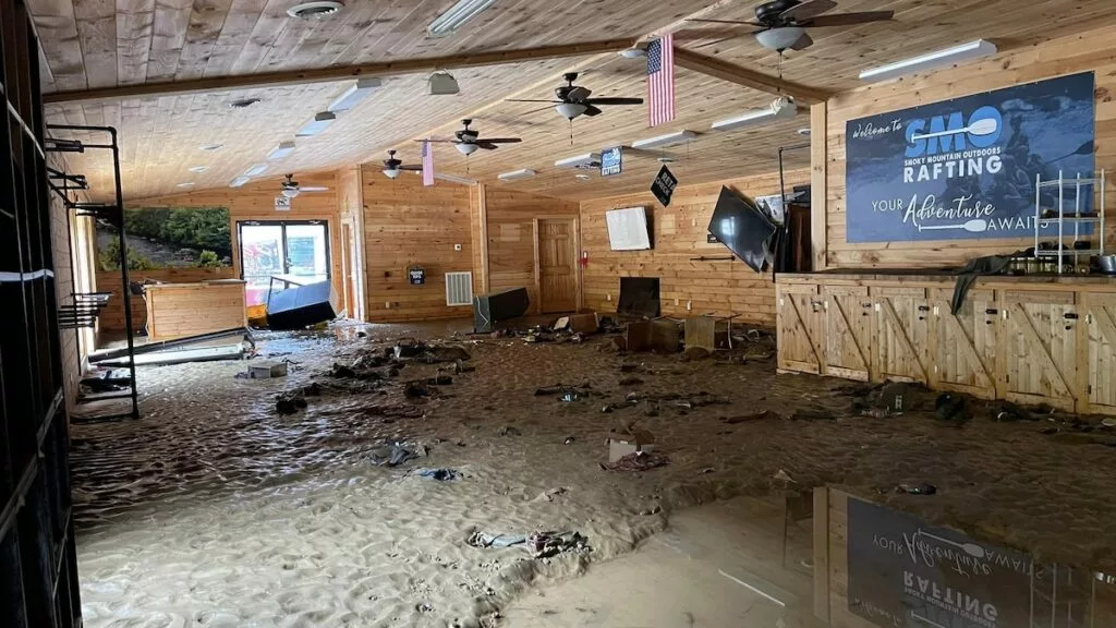 damage inside SMO office