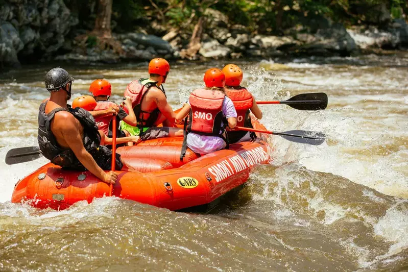 white water rafting on Pigeon River