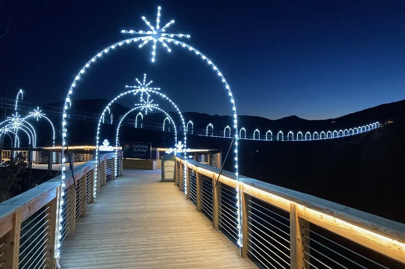 SkyBridge during Lights Over Gatlinburg