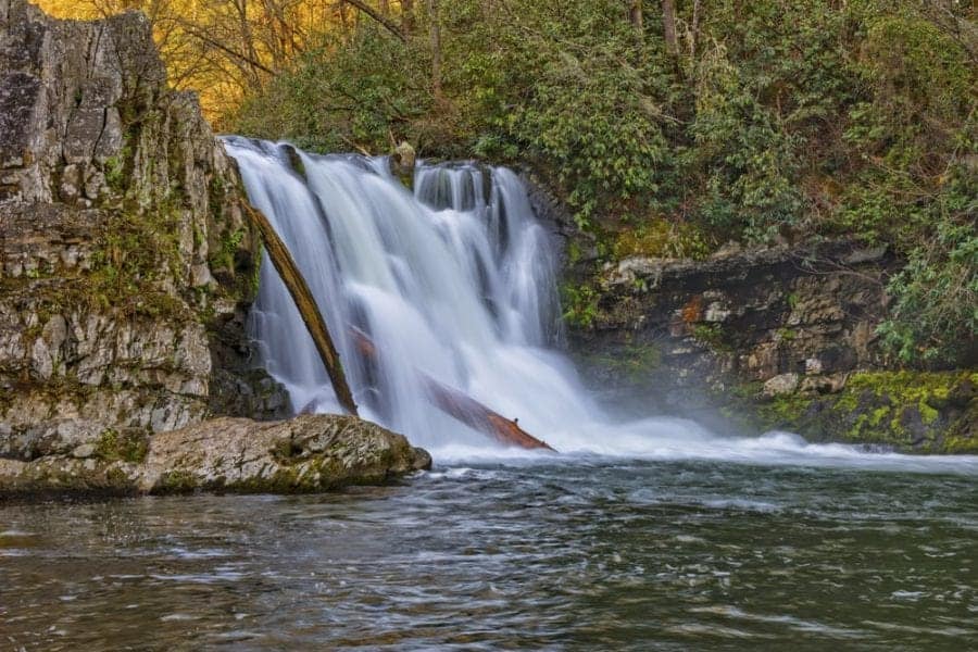 Abrams Falls in the Great Smoky Mountains.