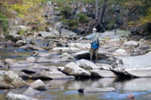 fishing in the river