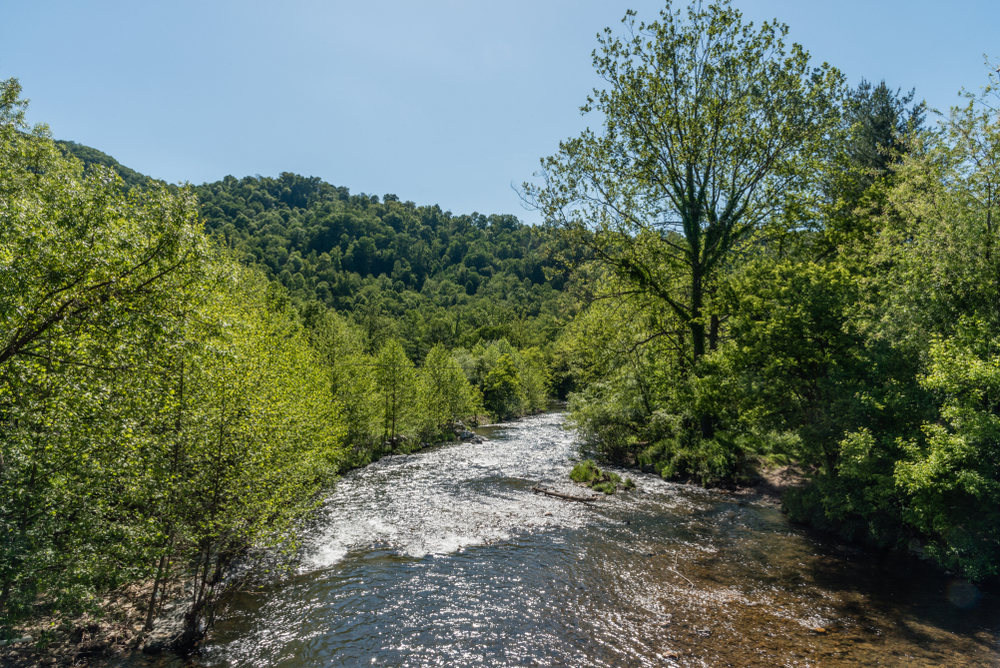 Pigeon River in the Smoky Mountains