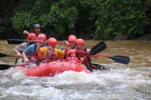 rafting on the Pigeon River 