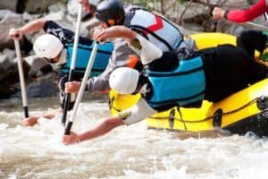 group whitewater rafting on the Pigeon River