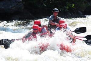 Extreme white water rafting near Gatlinburg TN.