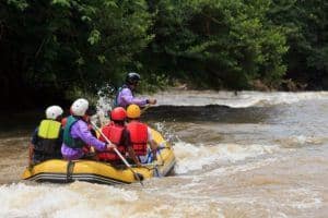 scenic views of the Smokies while white water rafting in Gatlinburg TN