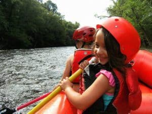 Children love rafting with Smoky Mountain Outdoors