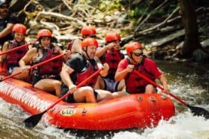 rafting in the smoky mountains near Gatlinburg