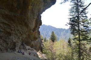 alum cave in the smoky mountains in the fall