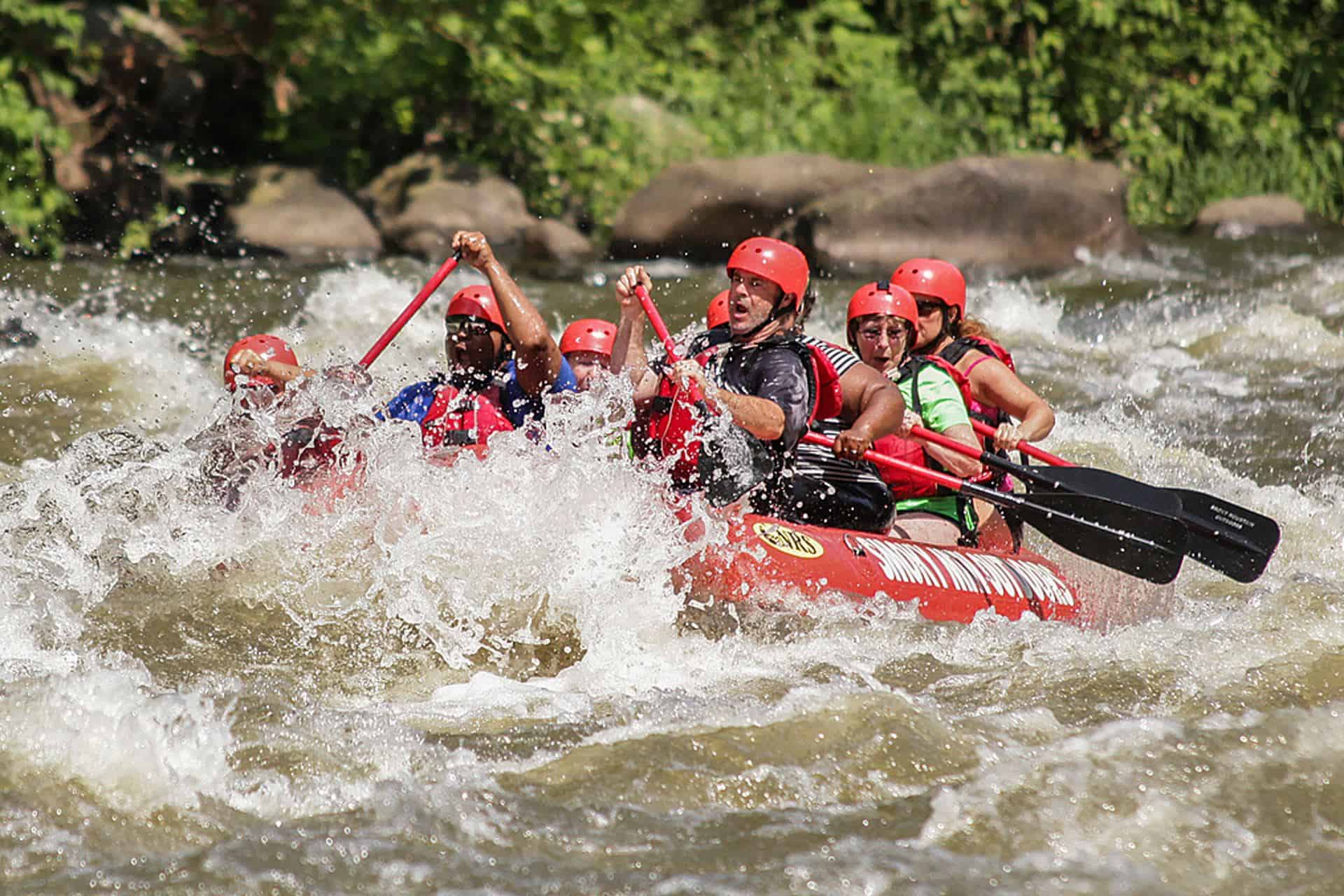 extreme white water rafting near Gatlinburg tn