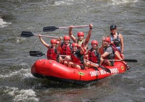 rafters in the smoky mountains