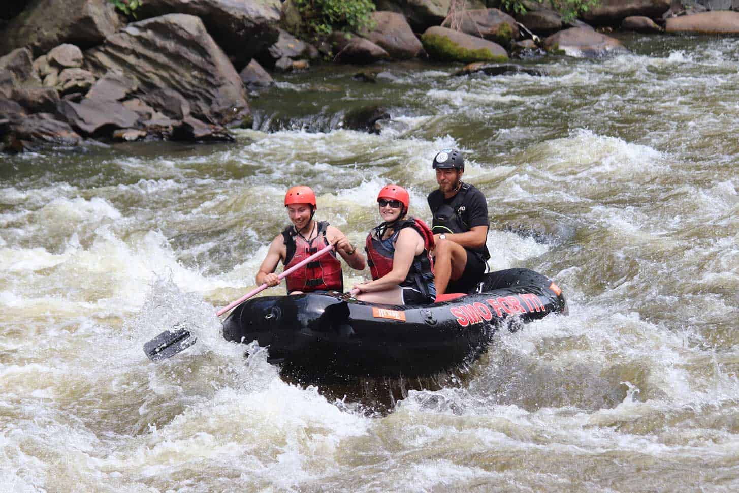 extreme rafting trip