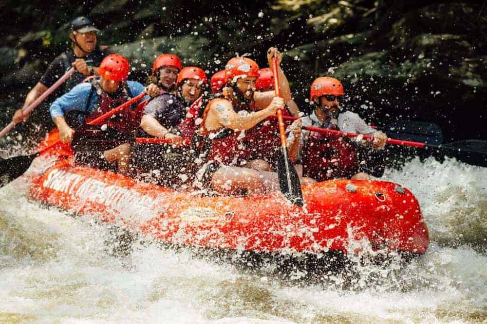 white water rafting in the smoky mountains