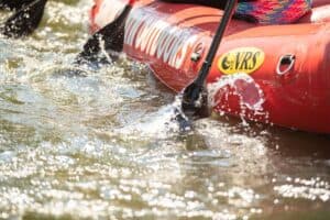 Gatlinburg white water rafting paddles in the Pigeon River