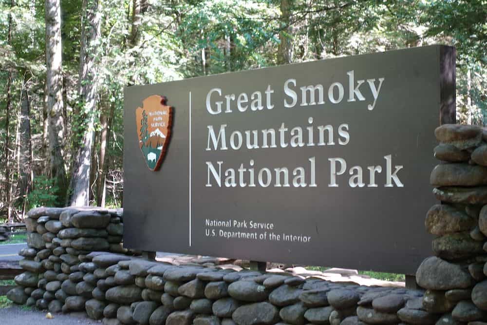 entrance to the Great Smoky Mountains National Park