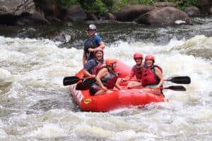 group of rafters on Pigeon River